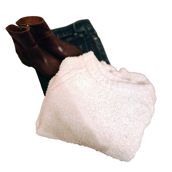 Altar'd state oversized white fuzzy sweater S Boho - Picture 13 of 14